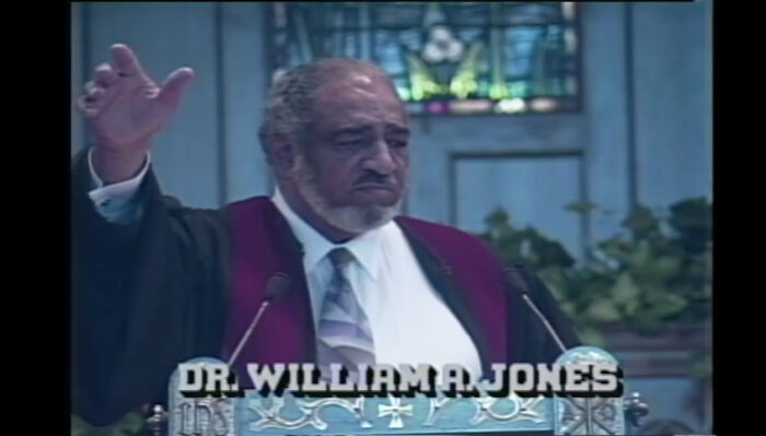 Video still from the Inherent Power sermon